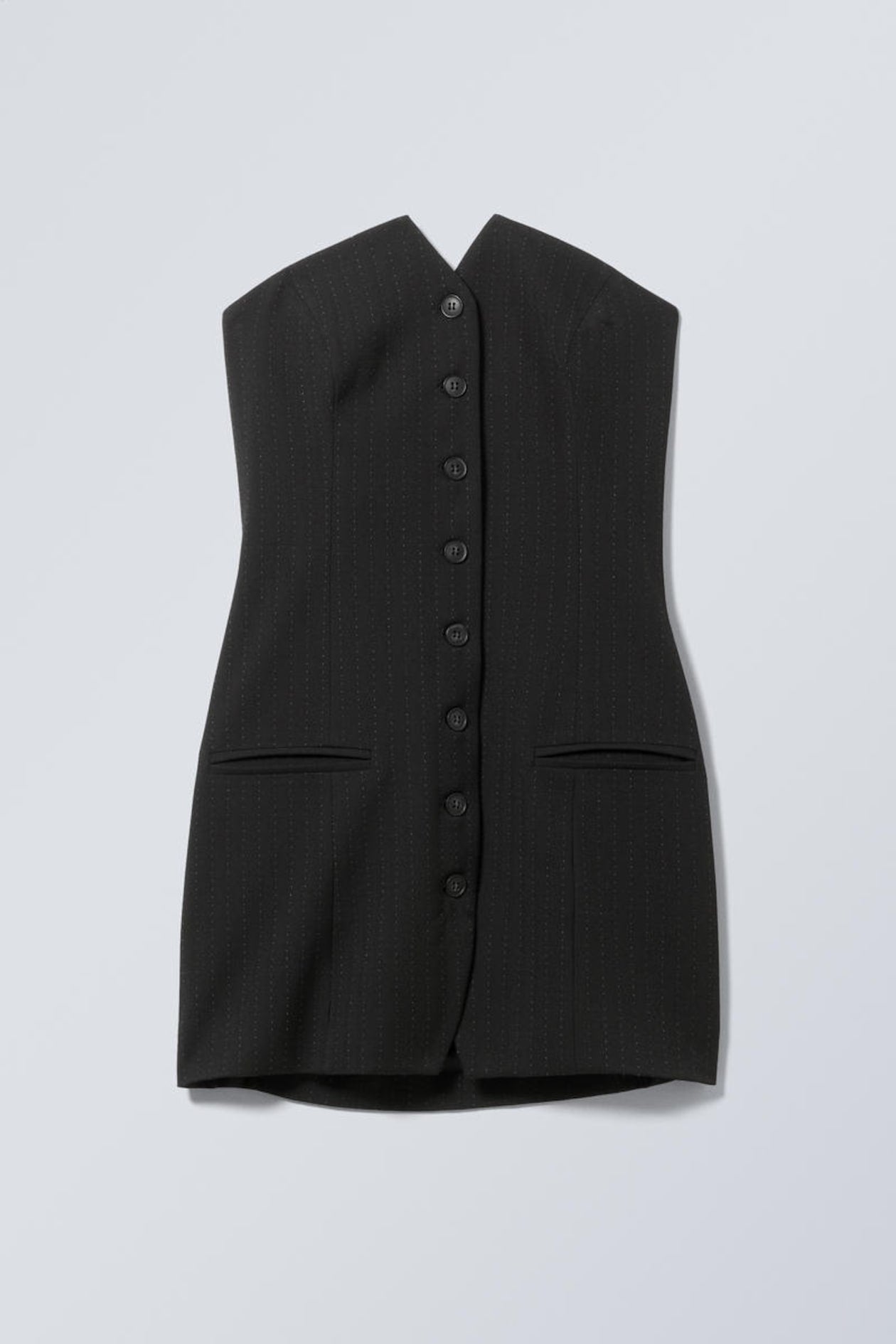 Suiting Dress Black Pins