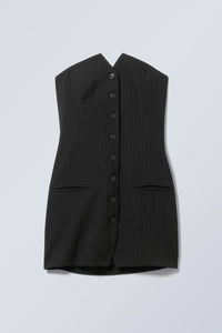 Suiting Dress Black Pins