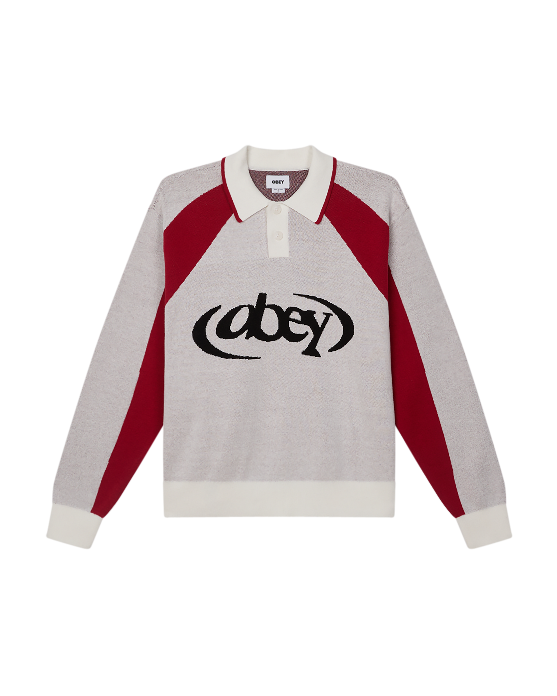 Soccer Polo Sweater White Multi