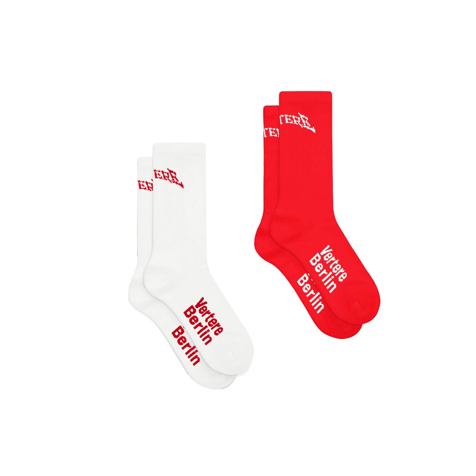 2-Pack Tennis Socken Red White