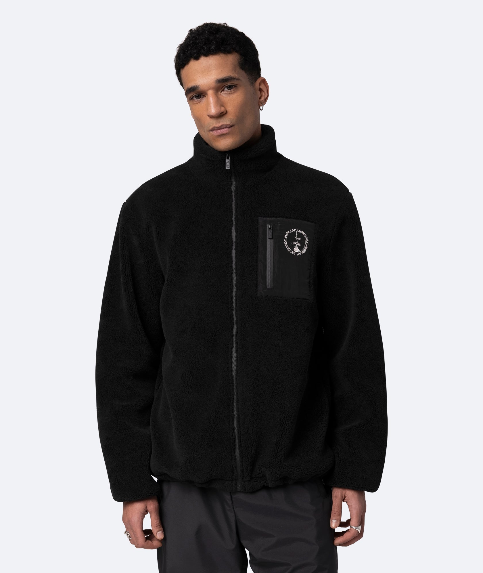 Circle Fleece Jacket Black