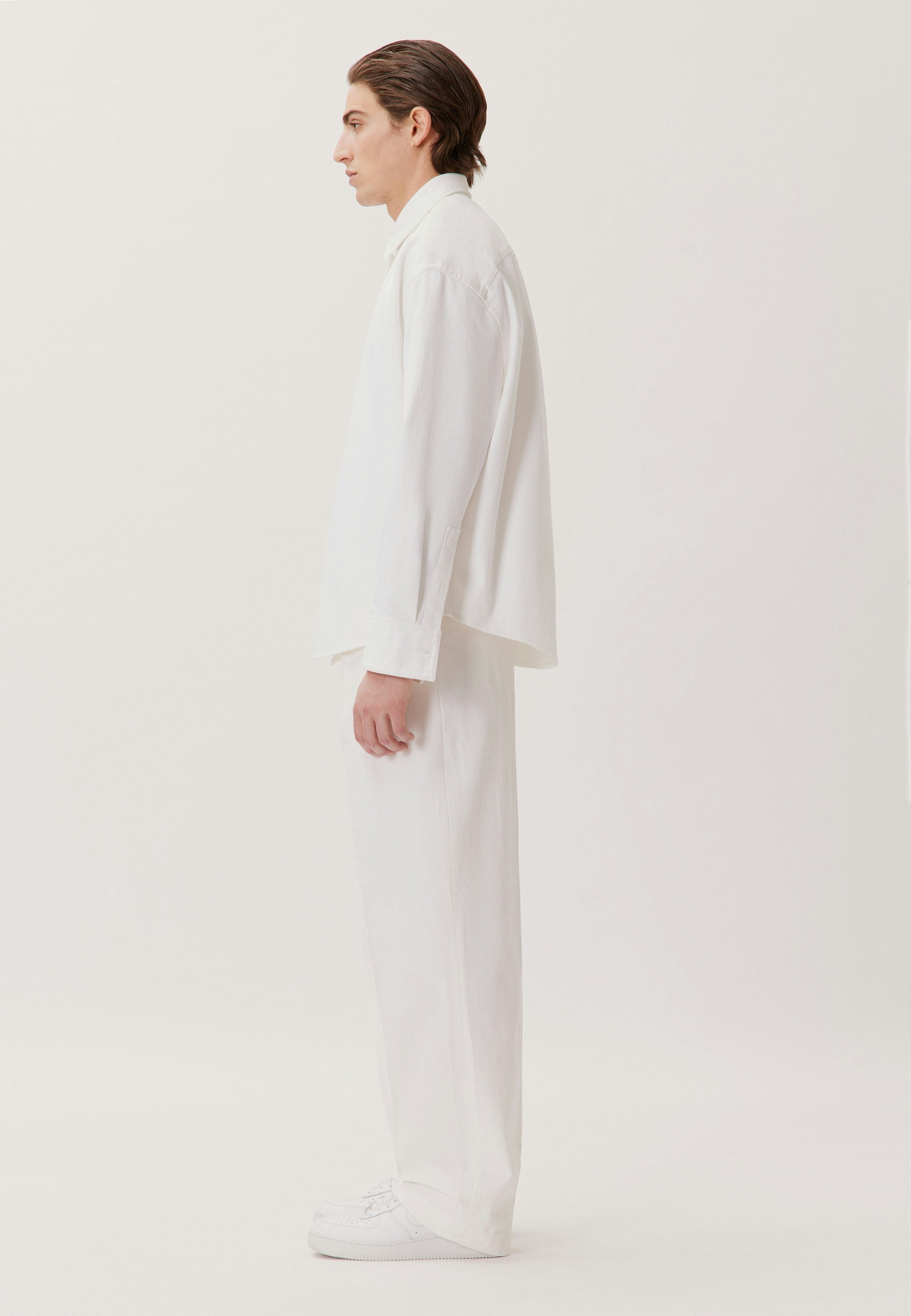 Studio Denim Overshirt Optical White