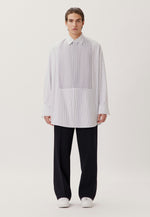 Lade das Bild in den Galerie-Viewer, Studio Plastron Shirt Dunkelblau
