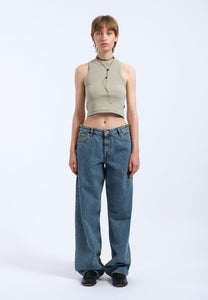 Bev Crop Top Seagrass