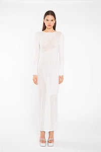 Knitted Dress Off White