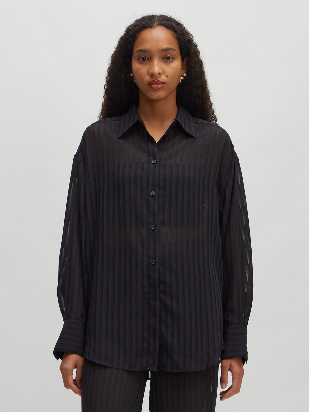 Oversized Holly Shirt Black