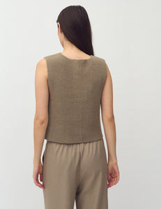 Ilina Knit Brindle Sand