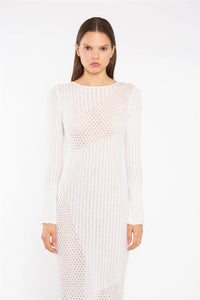 Knitted Dress Off White