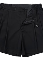 Lade das Bild in den Galerie-Viewer, Wool Blend Shorts Black
