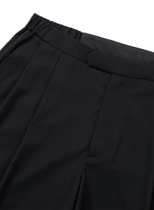 Wool Blend Shorts Black