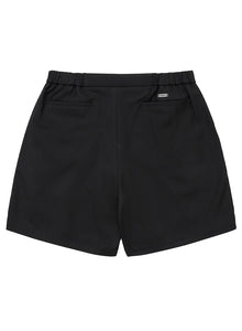 Wool Blend Shorts Black