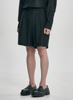 Lade das Bild in den Galerie-Viewer, Wool Blend Shorts Black
