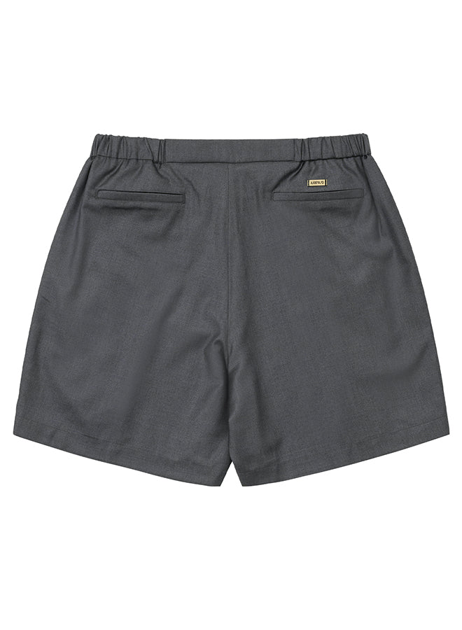 Wool Blend Shorts Charcoal