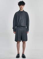 Lade das Bild in den Galerie-Viewer, Wool Blend Shorts Charcoal
