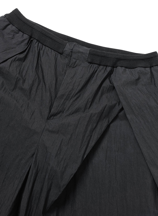 Tulip Nylon Wide Shorts Black