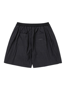 Tulip Nylon Wide Shorts Black