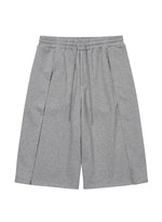 Lade das Bild in den Galerie-Viewer, One Tuck Jersey Bermuda Shorts Melange G
