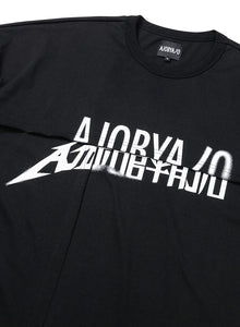 Tri Logo Mixed T-Shirt Black