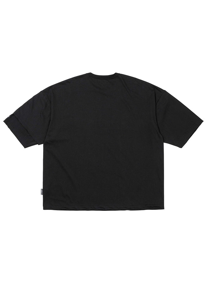 Tri Logo Mixed T-Shirt Black