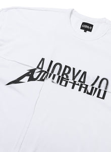 Tri Logo Mixed T-Shirt White