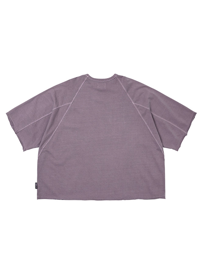 Cross Symbol Washed Raglan T-Shirt Pink