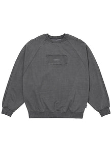 Raw Edge Batwing Sweat Charcoal