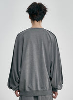 Lade das Bild in den Galerie-Viewer, Raw Edge Batwing Sweat Charcoal
