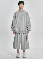 Lade das Bild in den Galerie-Viewer, Raw Edge Batwing Sweat Grey Melange
