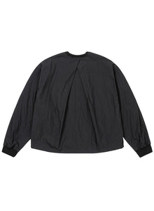 Tulip Nylon Top Black