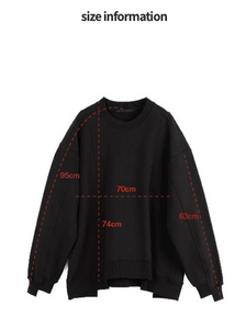 Side Vertical Heavy Sweatshirt