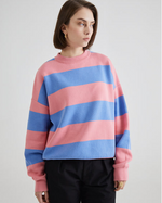 Lade das Bild in den Galerie-Viewer, SC Striped Knit Sweater Bubblegum
