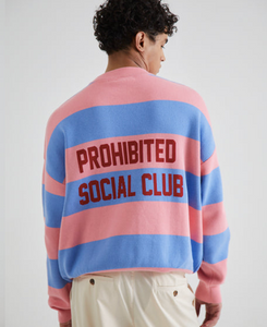 SC Striped Knit Sweater Bubblegum