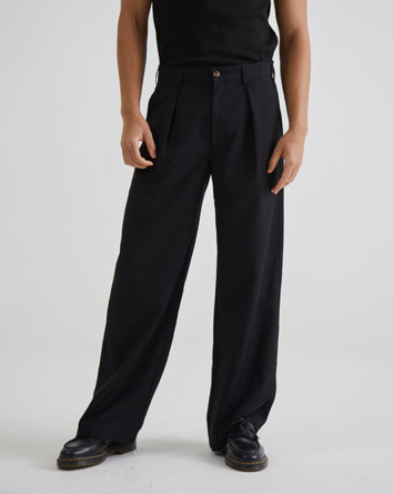 SoHo Pleated Pants Black