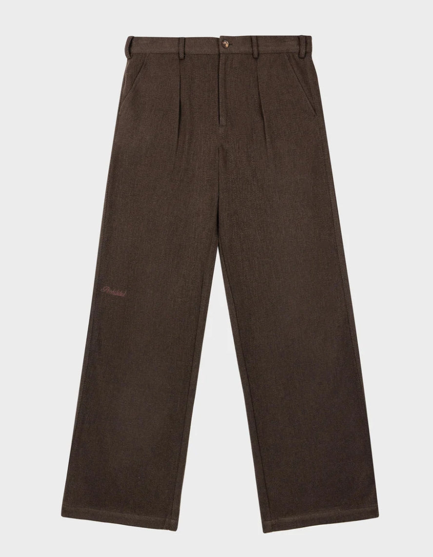 Soho Pleated Pants Brown