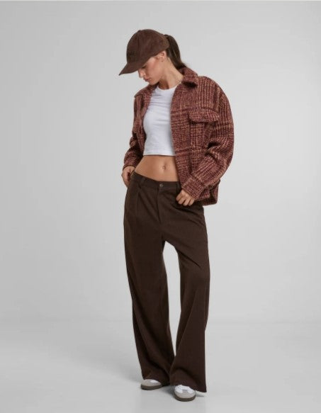 Soho Pleated Pants Brown