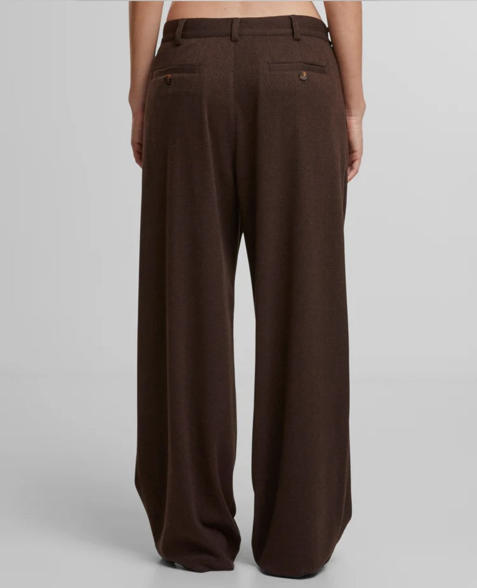 Soho Pleated Pants Brown