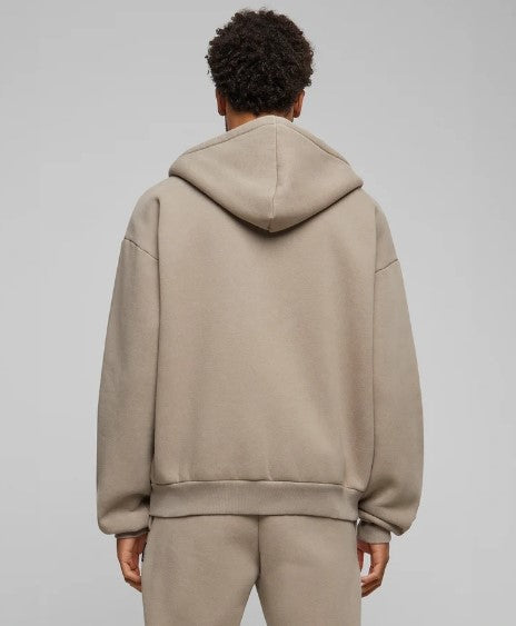 Oversized Zip Hoody Sand (stone washed)