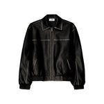 Lade das Bild in den Galerie-Viewer, Enigma Lederjacke Black
