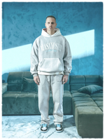 Lade das Bild in den Galerie-Viewer, Cold World Hoodie Grey/White
