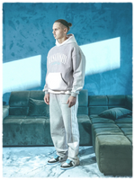 Lade das Bild in den Galerie-Viewer, Cold World Hoodie Grey/White
