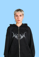 Lade das Bild in den Galerie-Viewer, Whnzmmr Zip Hoodie SS3 Black
