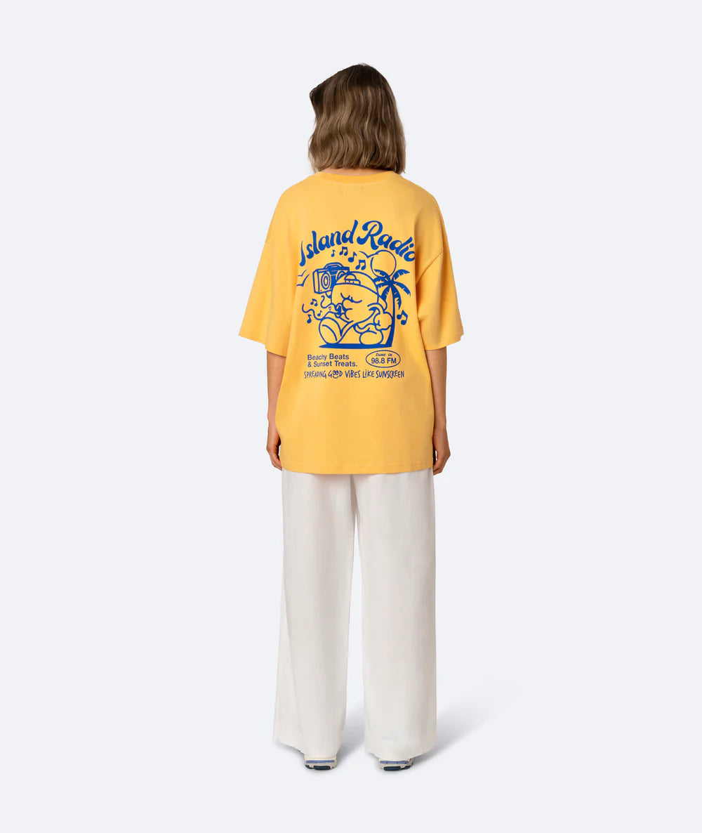 Island Radio T-Shirt Yellow