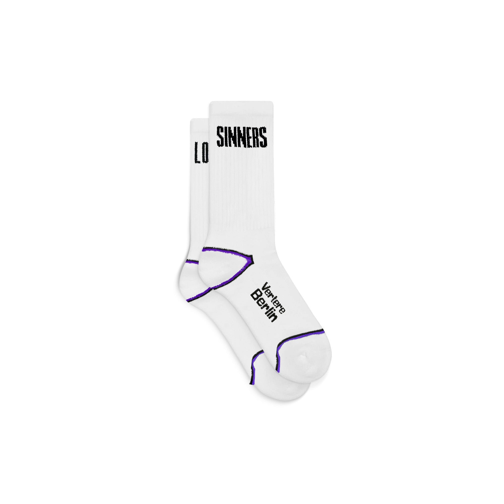 Lovers and Sinners Tennis Socken White