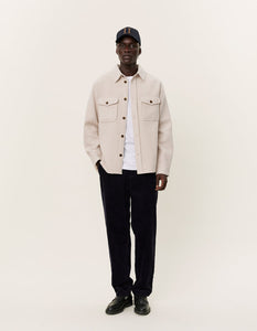 Lennon Boucle Overshirt Ivory