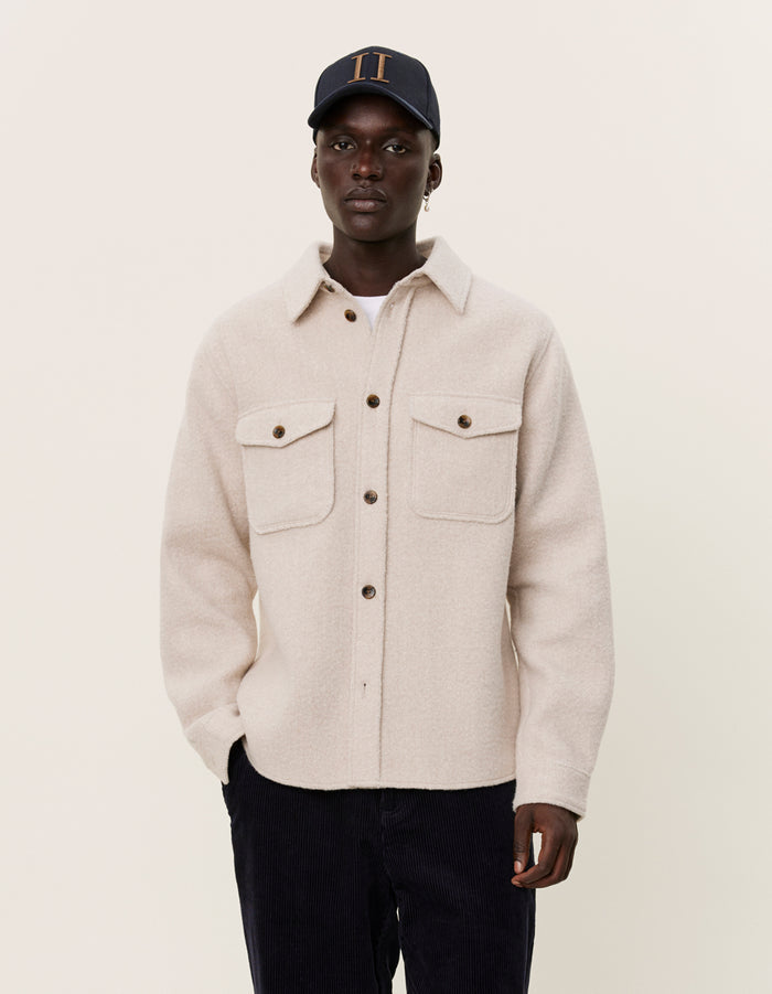 Lennon Boucle Overshirt Ivory