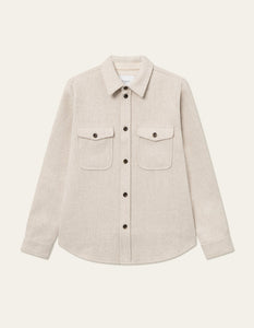 Lennon Boucle Overshirt Ivory