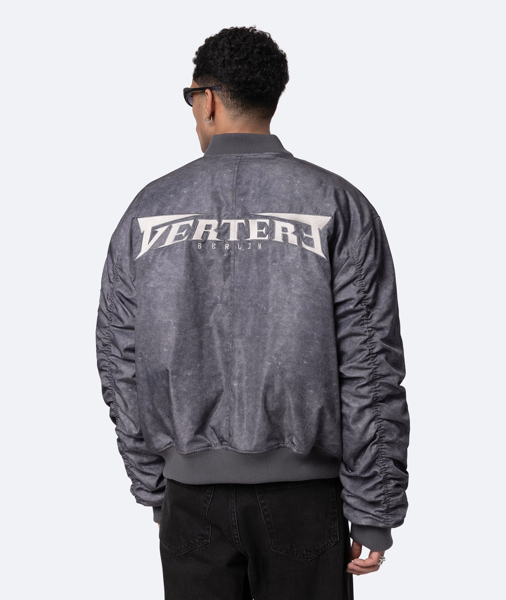 Winter Bomber Washed Black