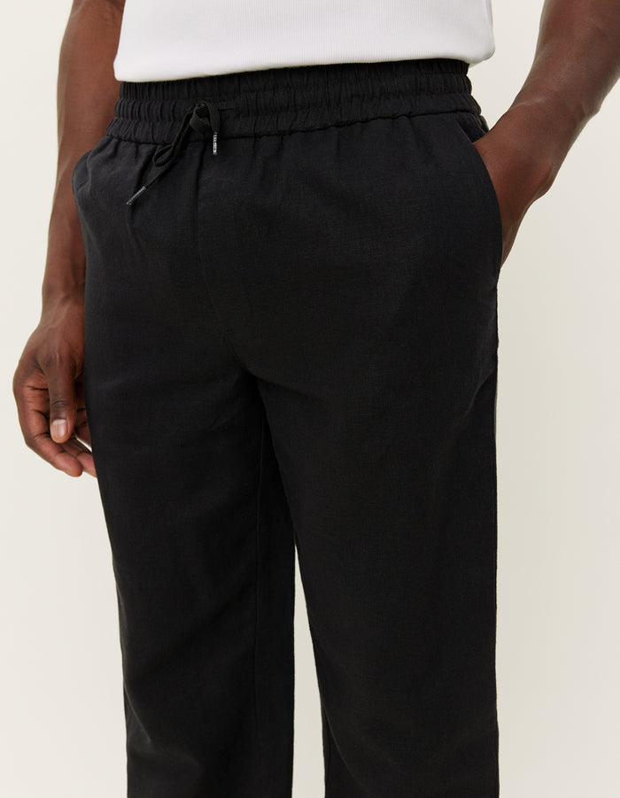 Patrick Linen Pants Black