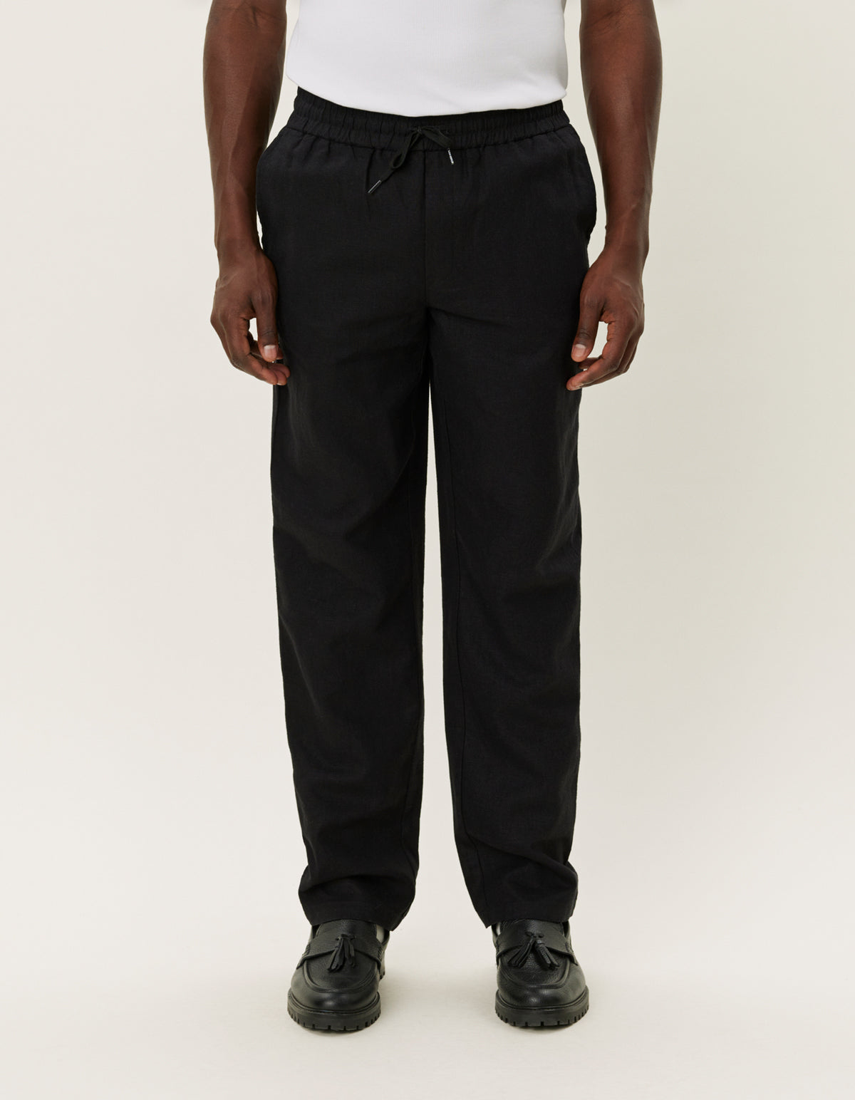 Patrick Linen Pants Black