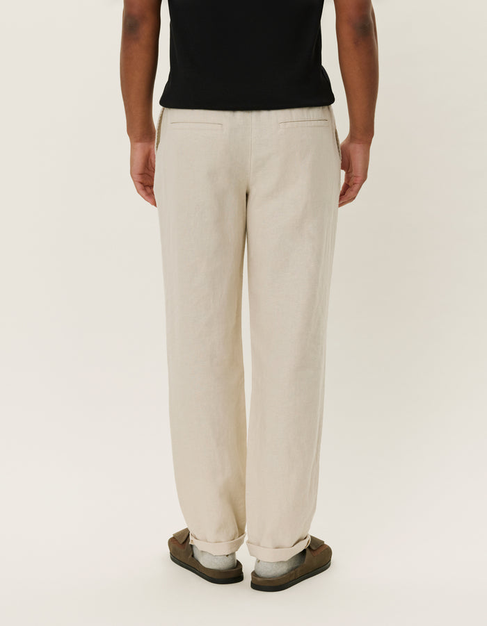 Patrick Linen Pants Light Sand